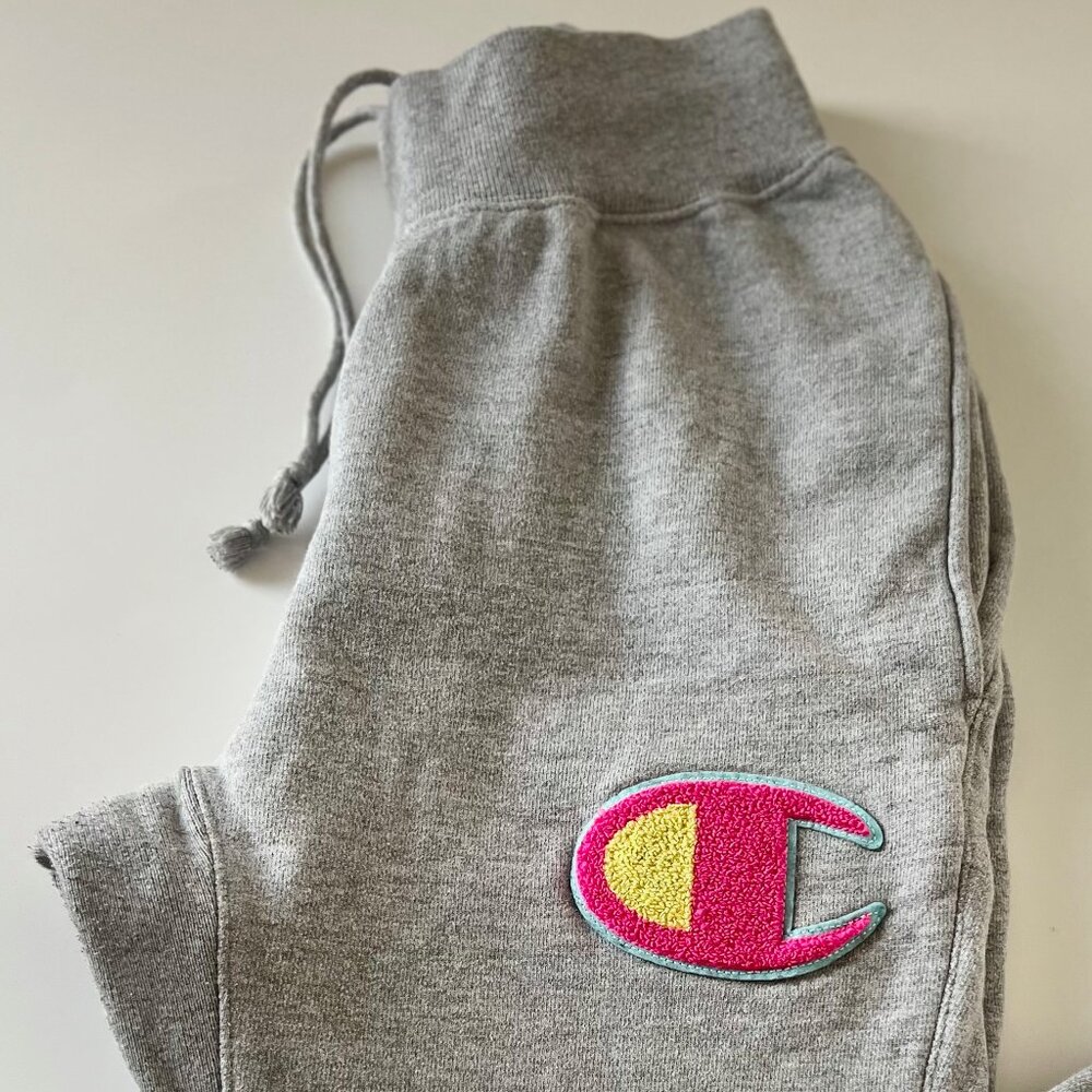 Champion Reverse Weave Big C Sweatpants | M | Logo Joggers